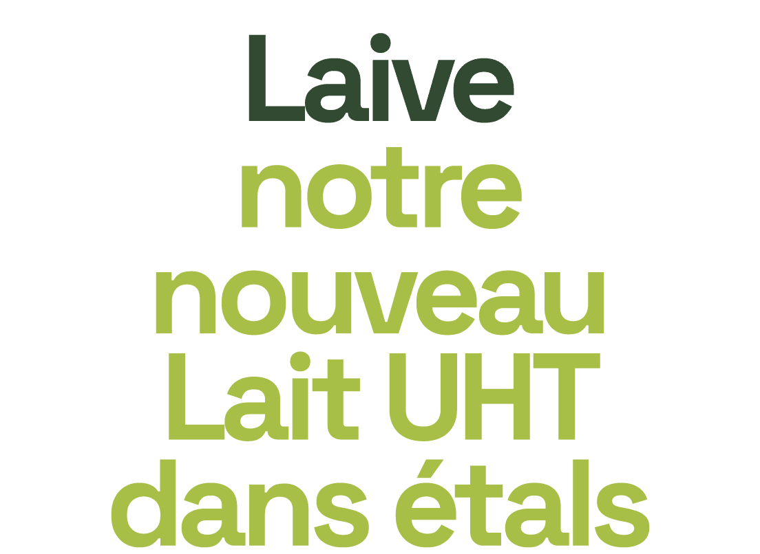 Laive notre nouveau lait UHT dans tals 